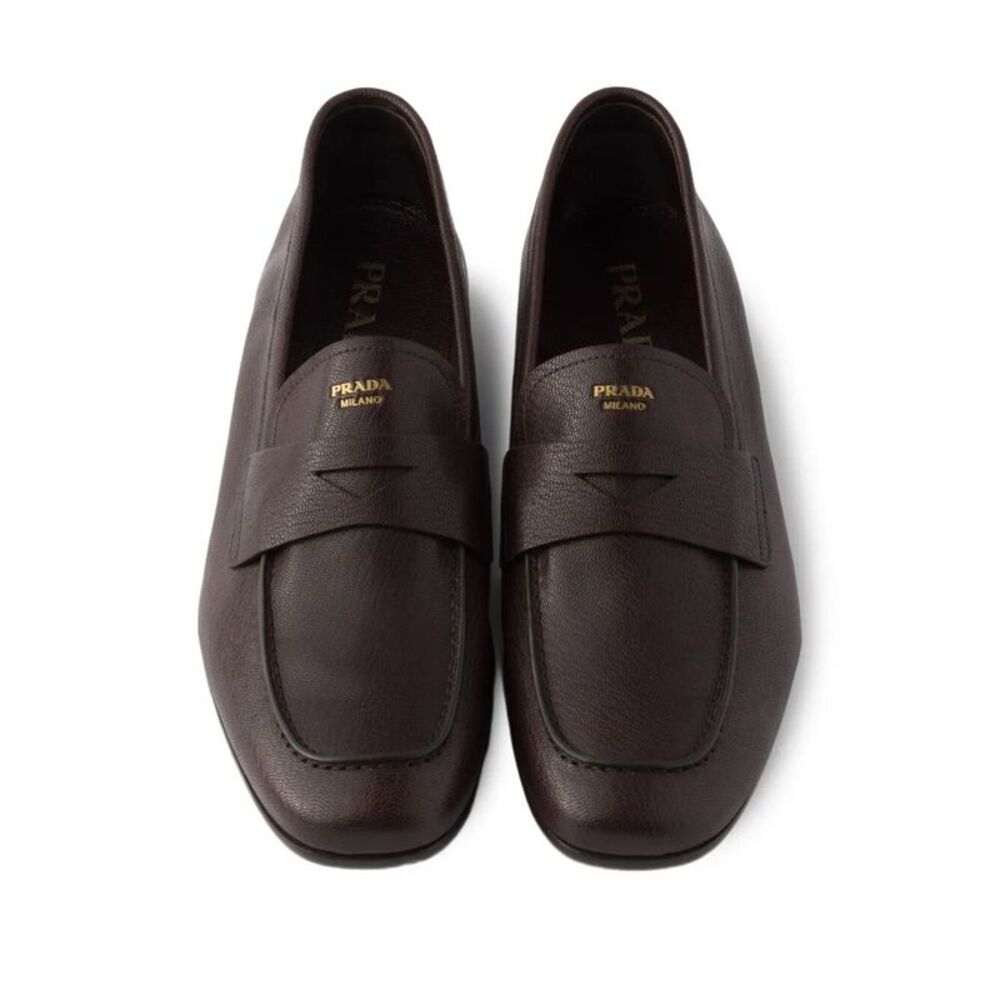 Prada Men Leather Loafers With Band - Picture 5 of 5